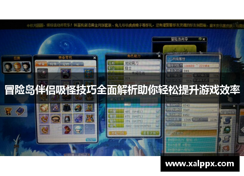 冒险岛伴侣吸怪技巧全面解析助你轻松提升游戏效率